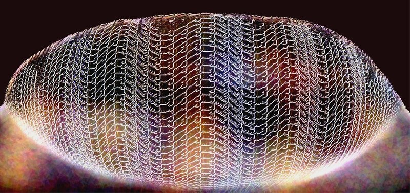 Close-up of a Mesh Surface