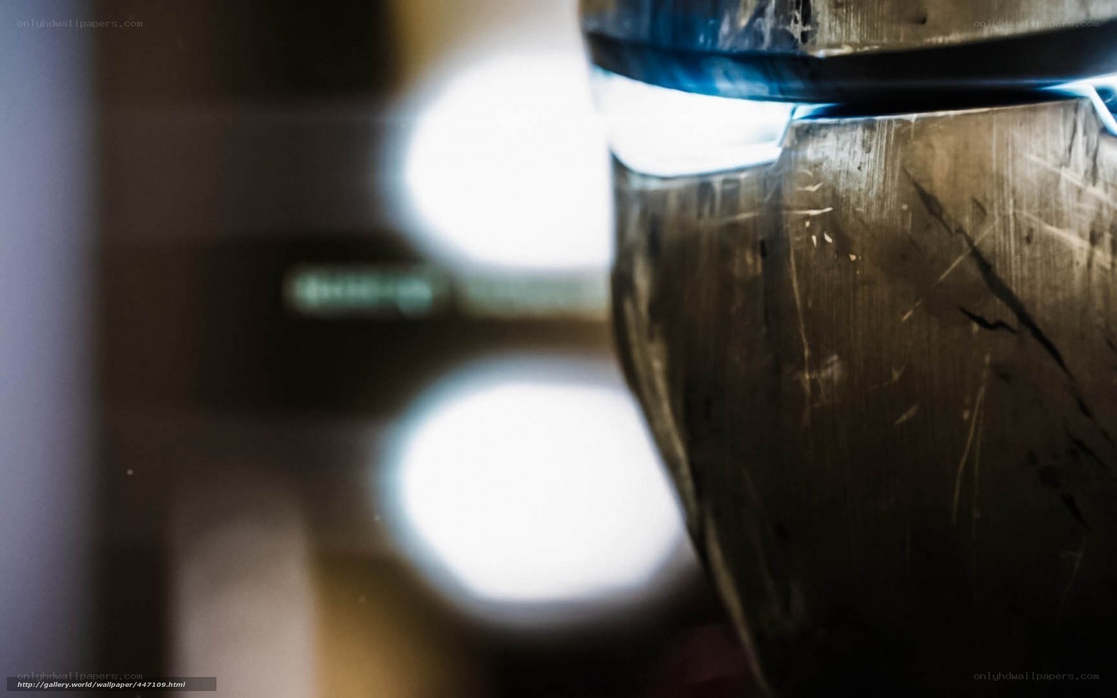 close-up of a metal object