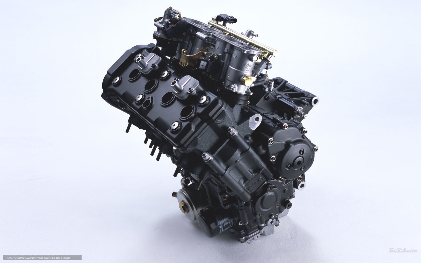 close-up of a motorcycle engine