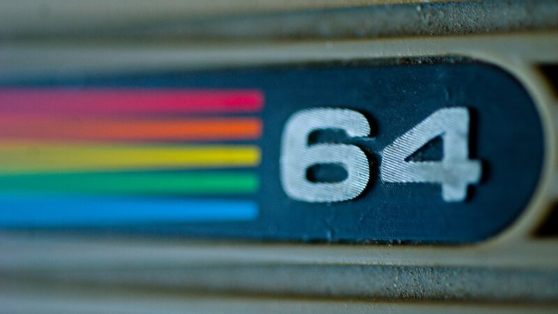 Close-up of a Nintendo 64 logo