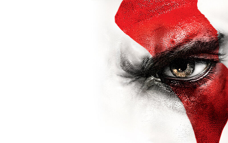 close-up of a painted eye