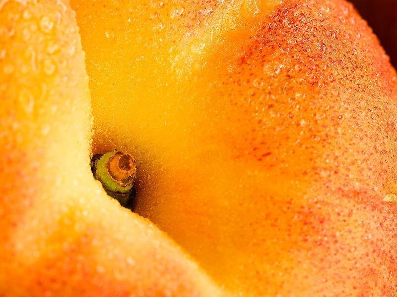Close-up of a peach