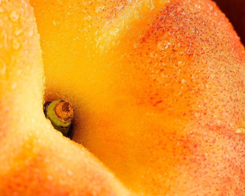 Close-up of a peach