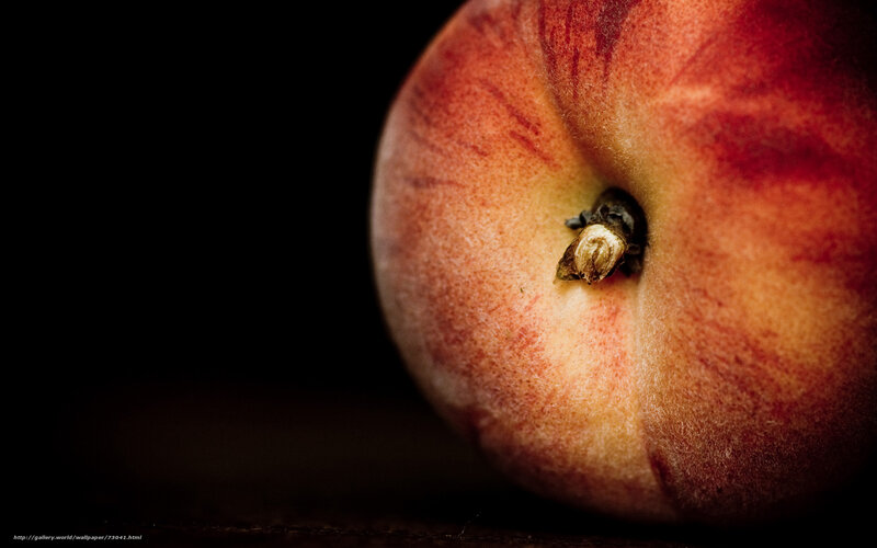 Close-up of a Peach — Red
