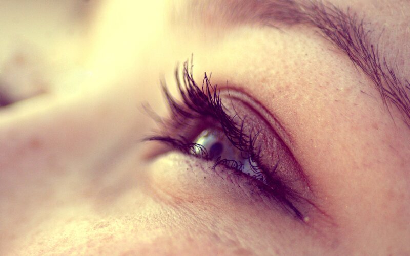 Close-up of a Person's Eye — Brown, Calm