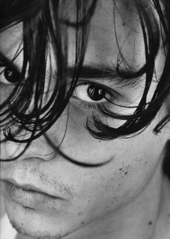 close-up of a person's face