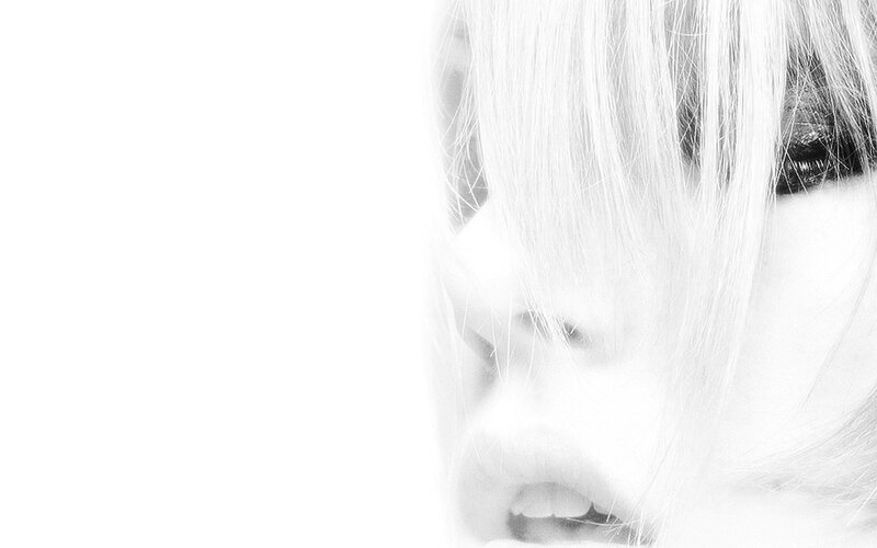 close-up of a person's face