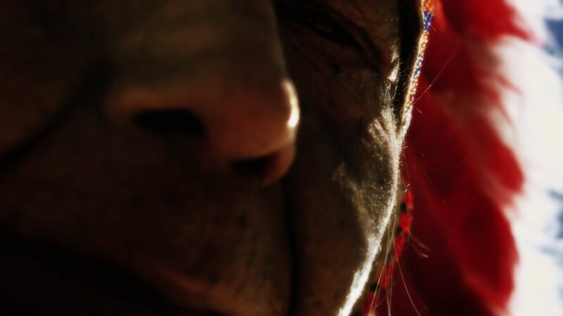 Close-up of a Person's Face — Brown, Dramatic, Photograph