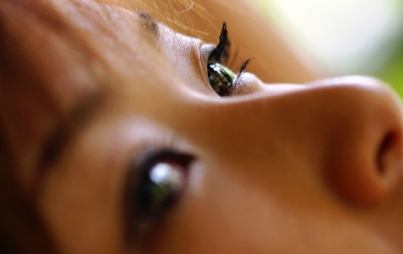 Close-up of a Person's Face — Brown