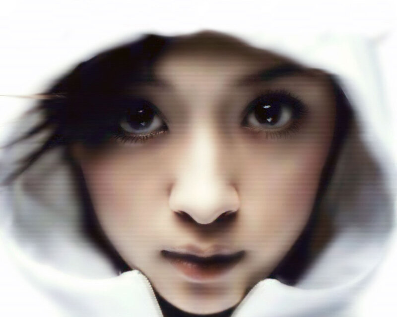 close-up of a person's face