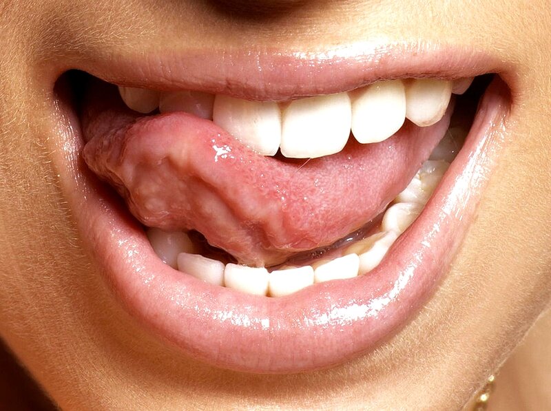 Close-up of a Person's Mouth — Pink, Neutral
