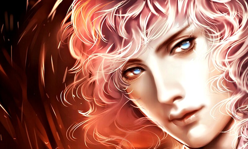 Close-up of a Person — White, Dramatic