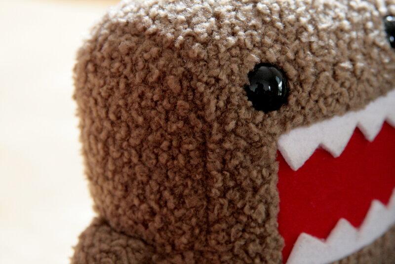 close-up of a plush toy
