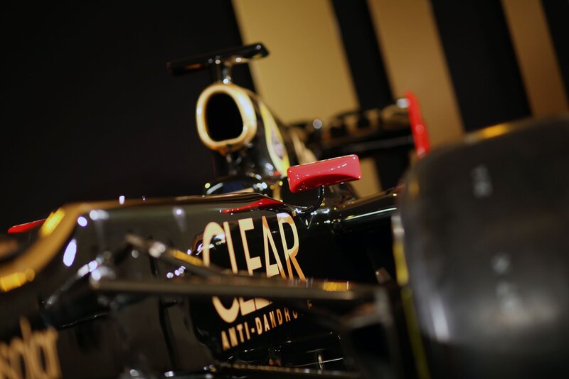 Close-up of a race car