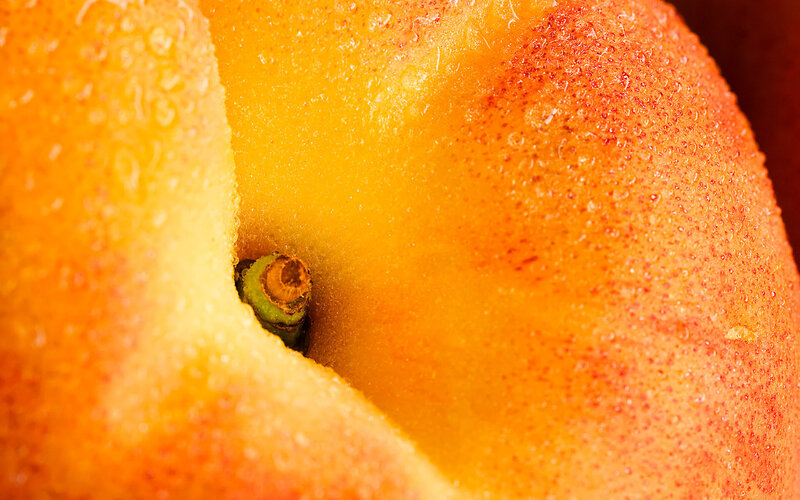 Close-up of a ripe peach