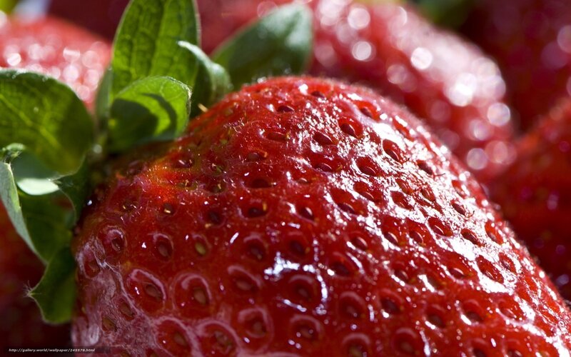 Close-up of a ripe strawberry