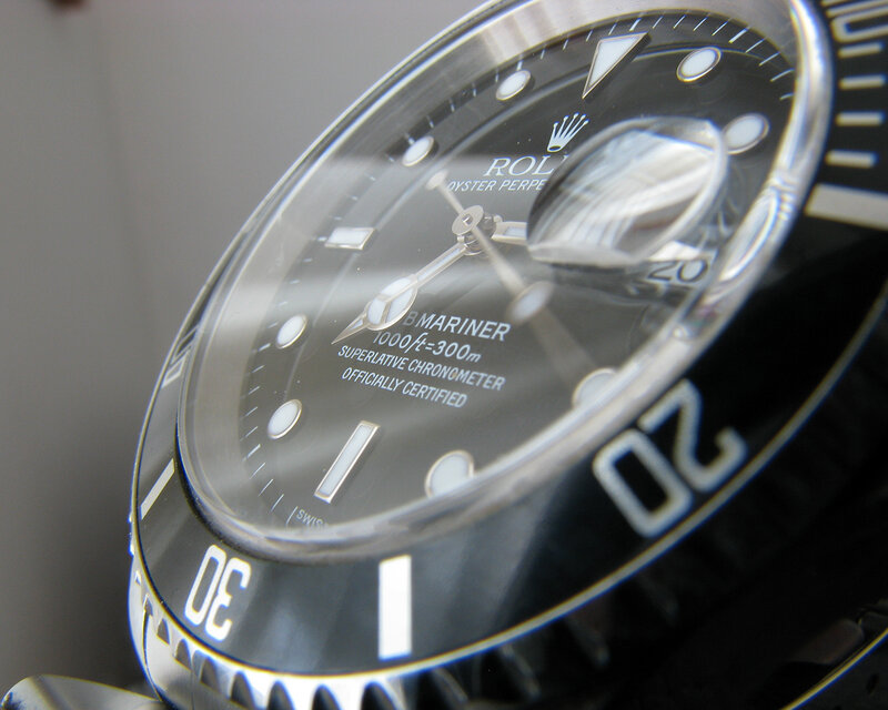 Close-up of a Rolex watch