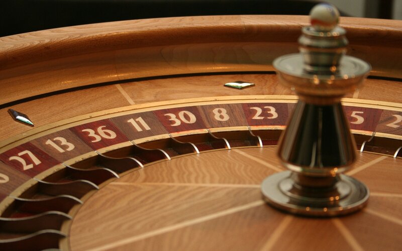 Close-up of a roulette wheel