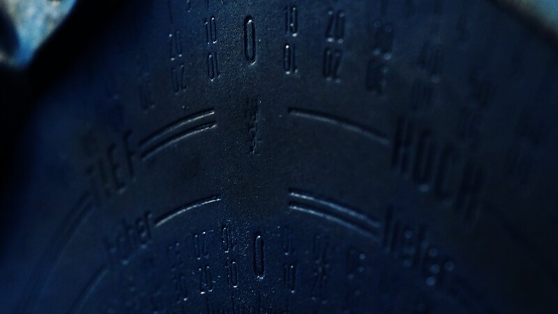 Close-up of a Scale Dial