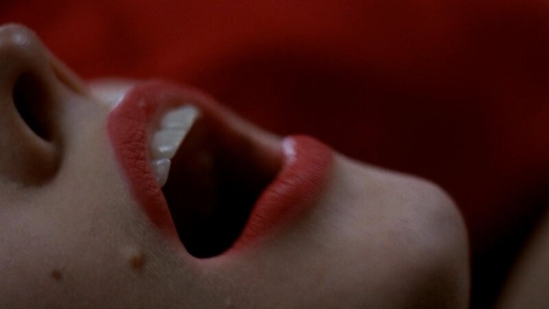 close-up of a screaming mouth