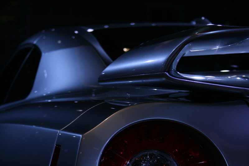 Close-up of a sleek car
