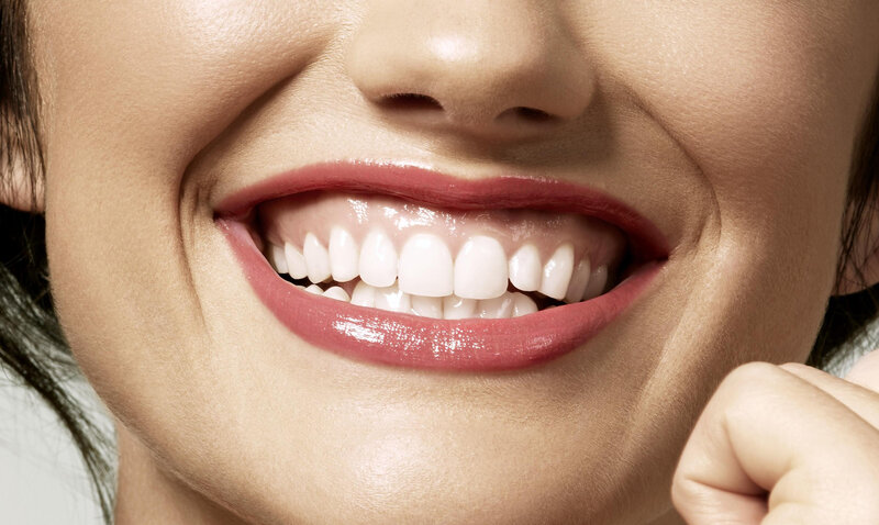 close-up of a smiling mouth