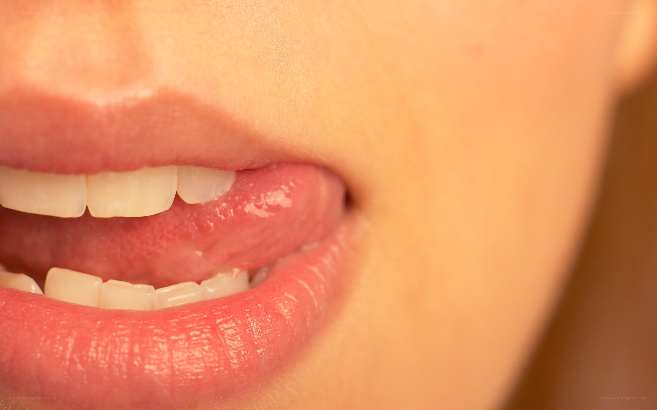 close-up of a smiling mouth
