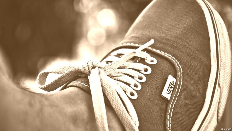 Close-up of a Sneaker — Brown