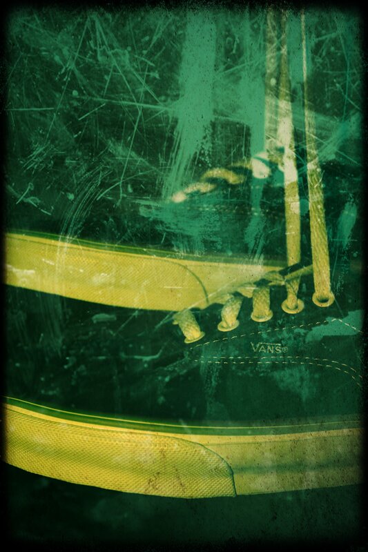 Close-up of a Sneaker — Green