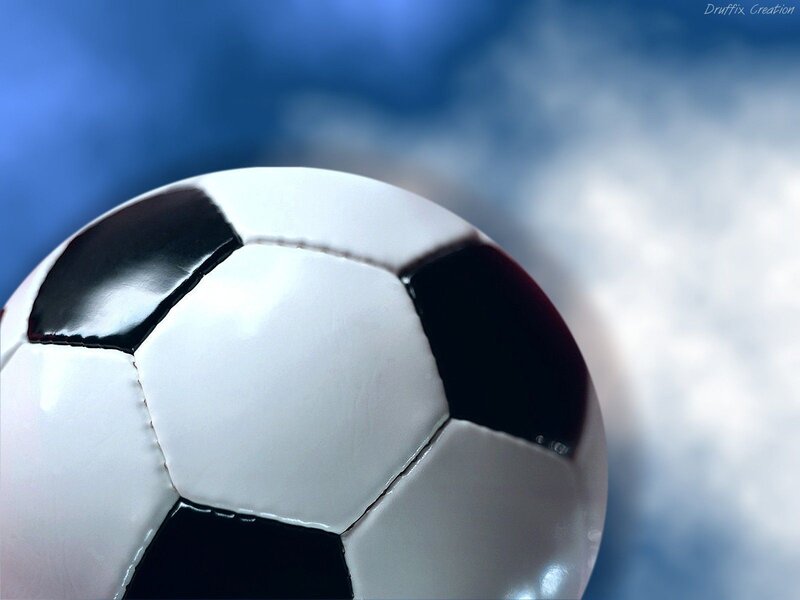 close-up of a soccer ball