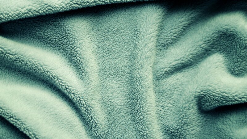 close-up of a soft blanket