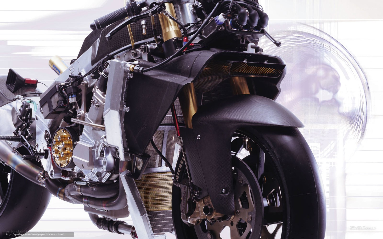 close-up of a sport motorcycle
