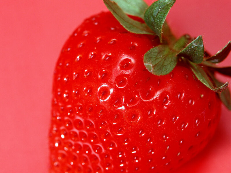 Close-up of a Strawberry — Red