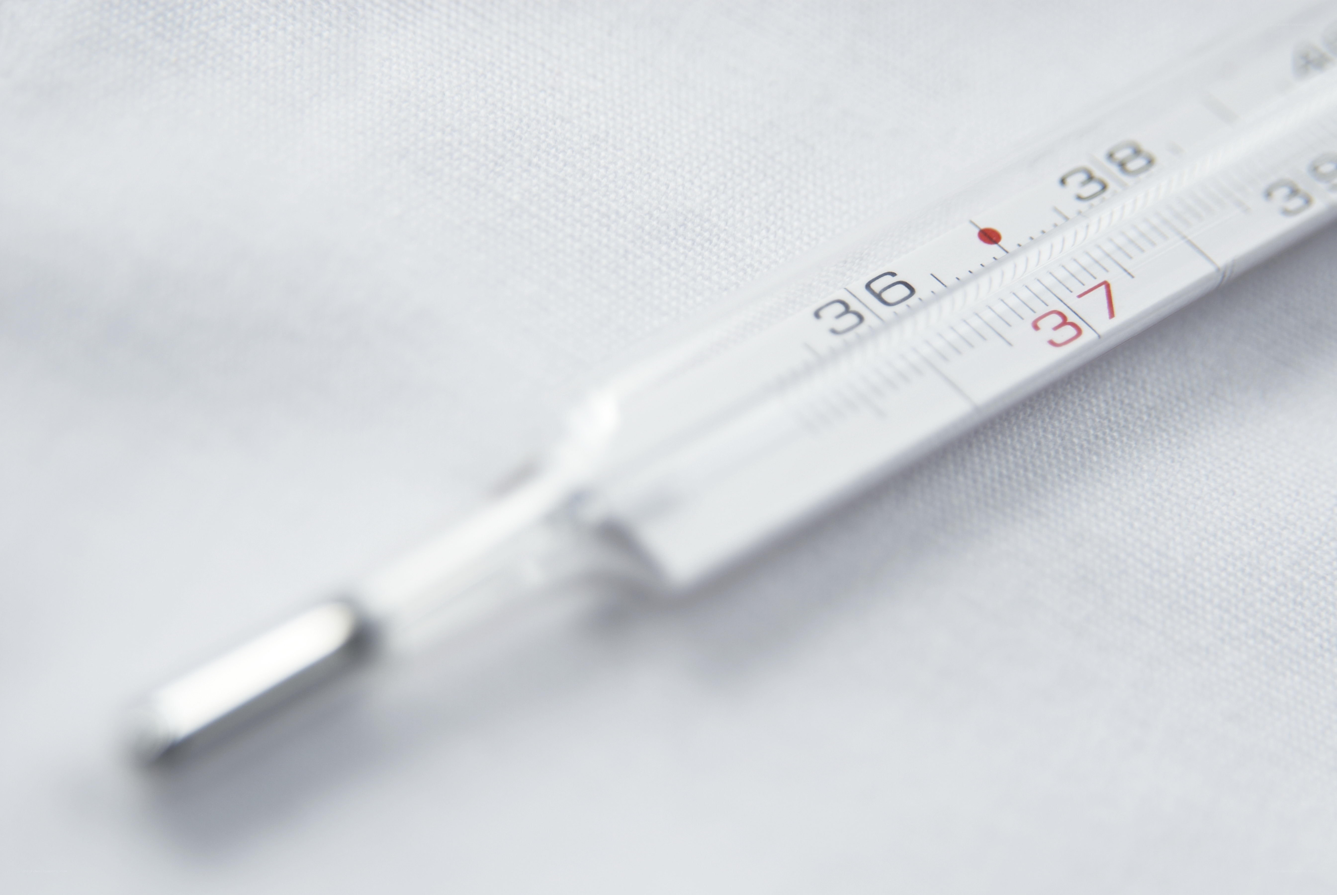 Close-up of a thermometer
