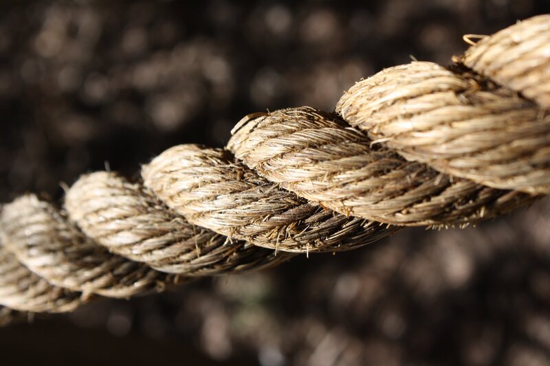 Close-up of a thick rope