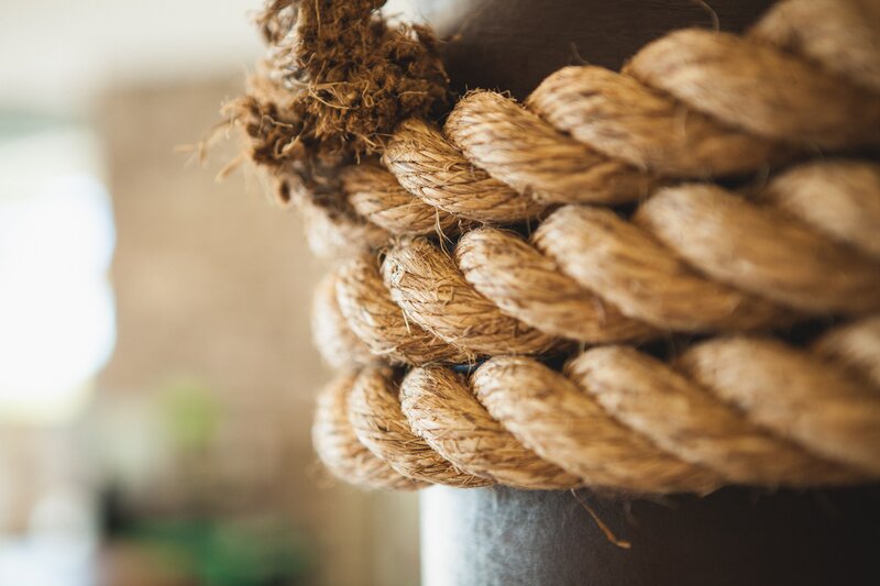 Close-up of a thick rope