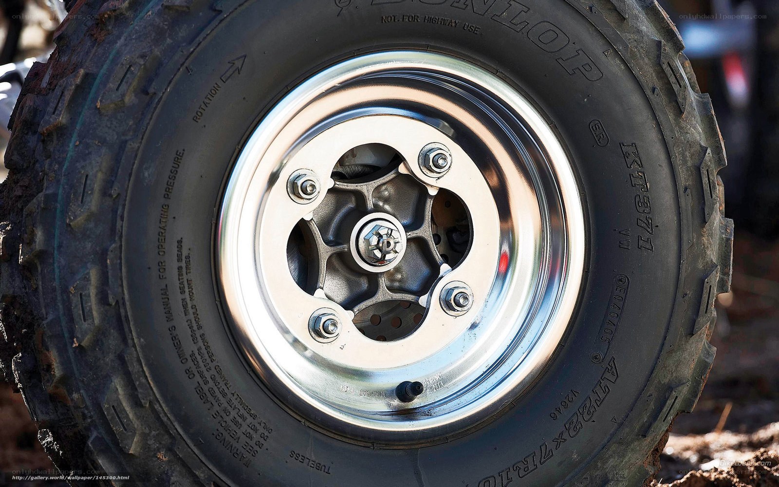 close-up of a tire and wheel