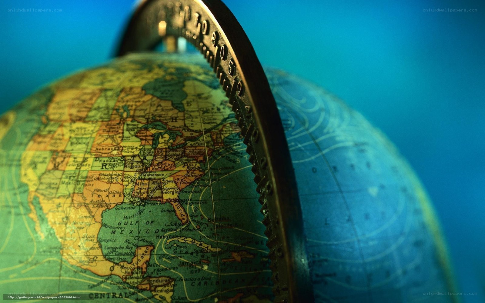 Close-up of a vintage globe