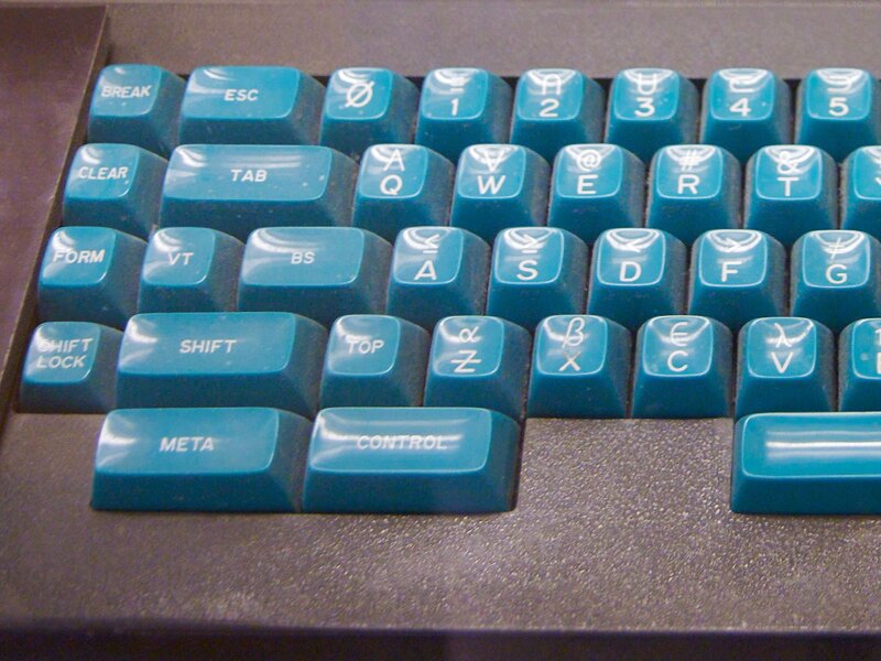 Close-up of a vintage keyboard