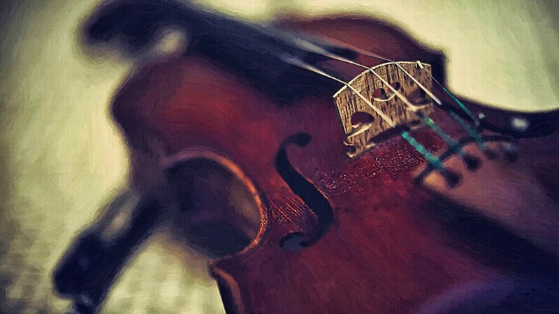 Close-up of a Violin — Brown, Dramatic