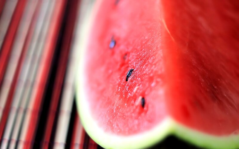 Close-up of a watermelon slice