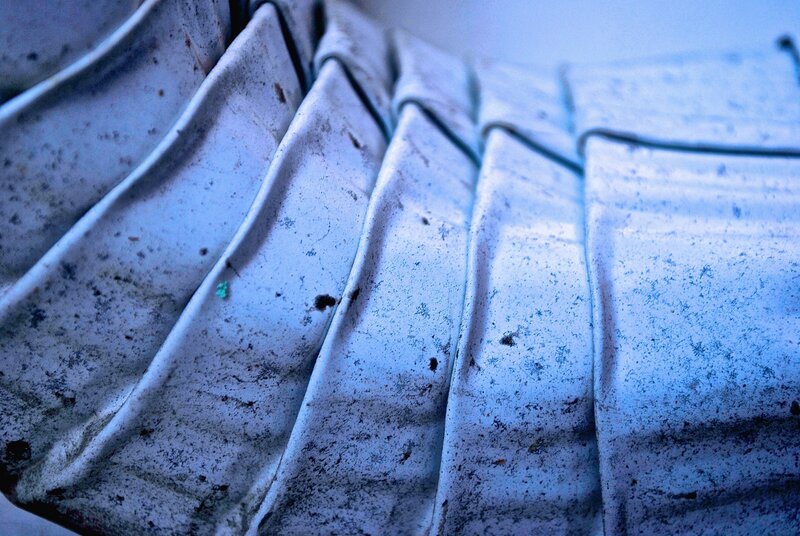 close-up of a weathered tire