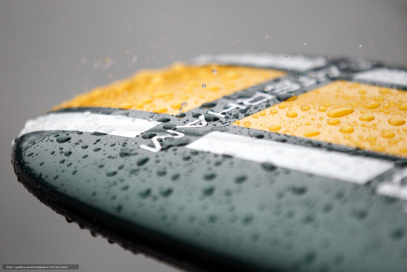 Close-up of a wet surfboard