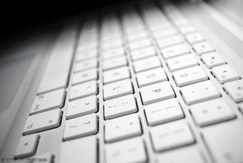 Close-up of a white keyboard