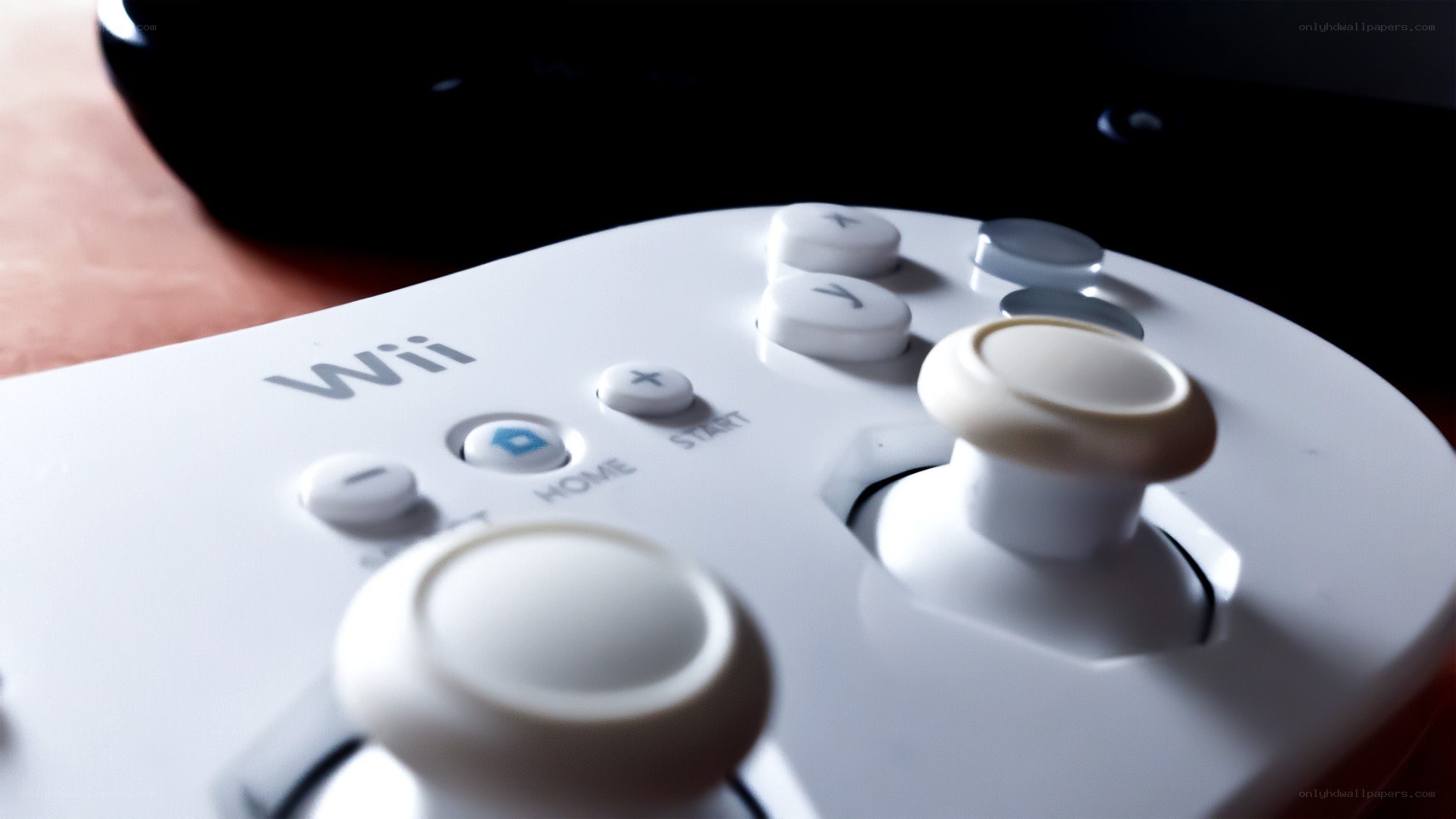 Close-up of a Wii controller