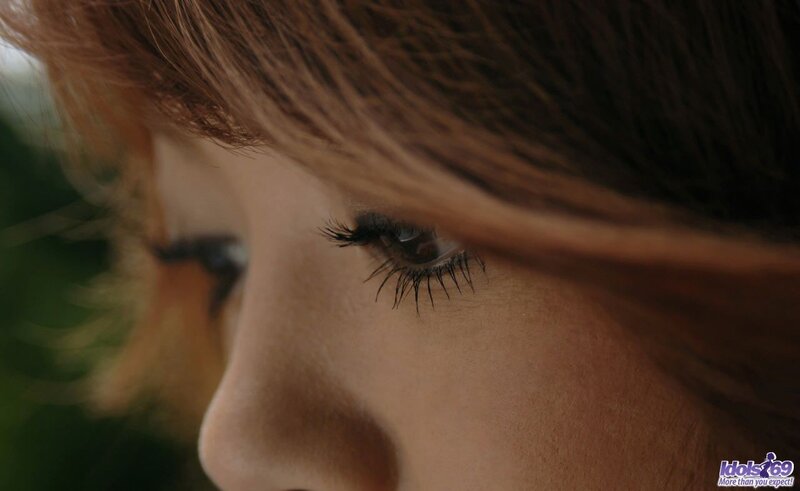 close-up of a woman's eye