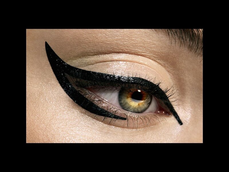 Close-up of a Woman's Eye — Black