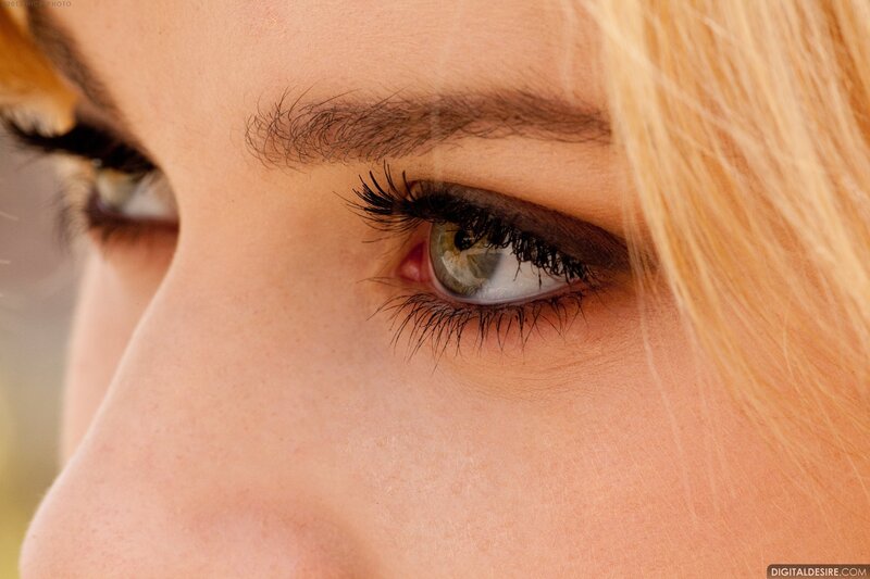 Close-up of a Woman's Eye — Brown, Calm
