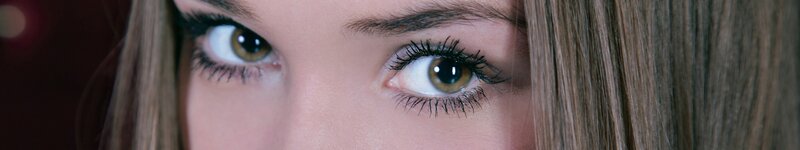 close-up of a woman's eyes