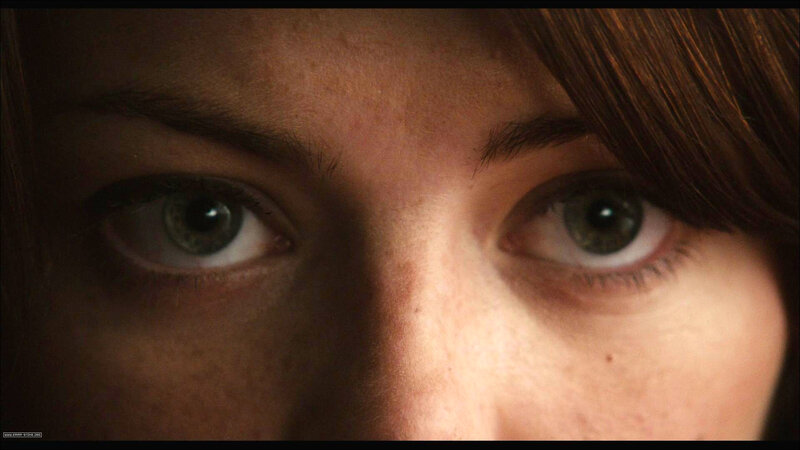 close-up of a woman's eyes